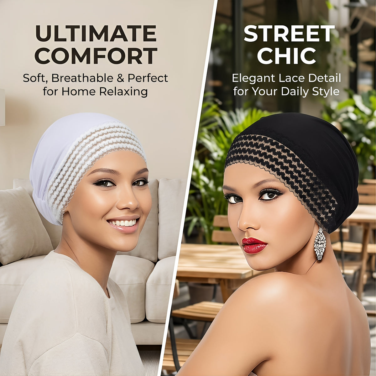 womens solid color turban   fashionable versatile base