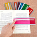 2 4pcs colorful reading guide strips line   improve