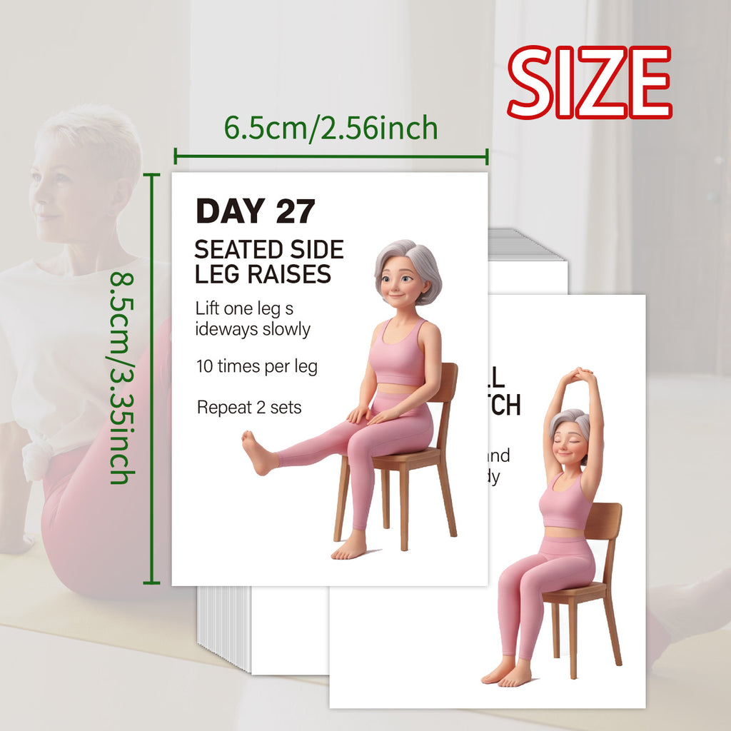 30 cards   training cards seniors chairs gentle
