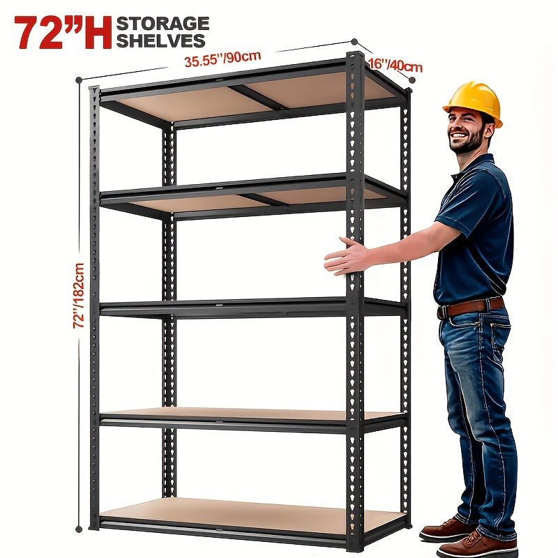 72 inch heavy duty metal storage shelves a load bearing