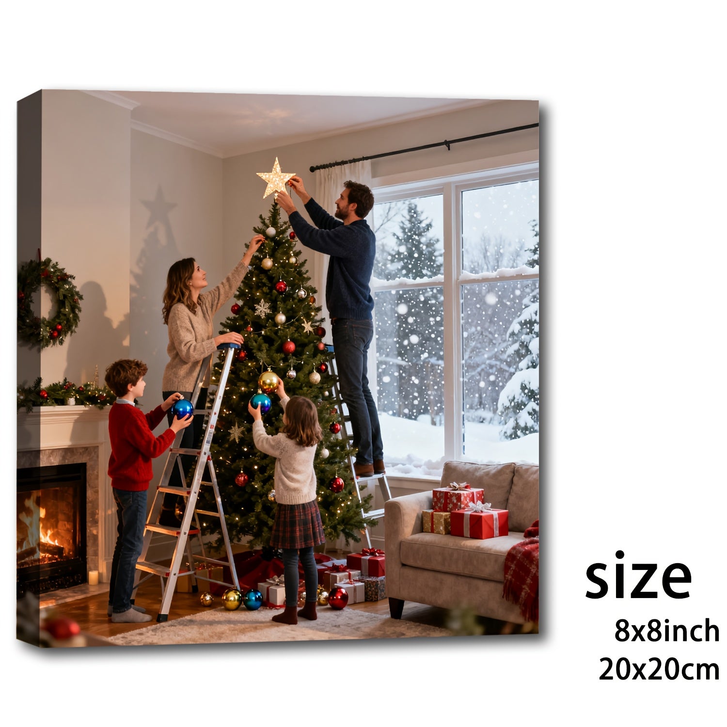 2d flat personalized custom photo canvas prints wrap around