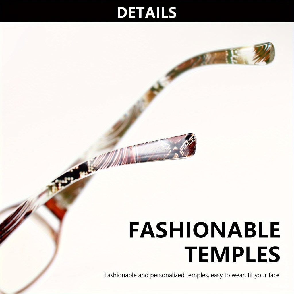 8pcs color striped reading glasses suitable men women