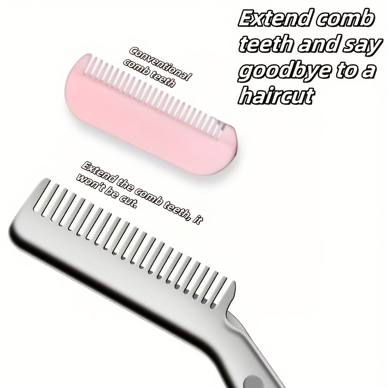 stainless steel eyebrow scissors built in brow comb 1pc