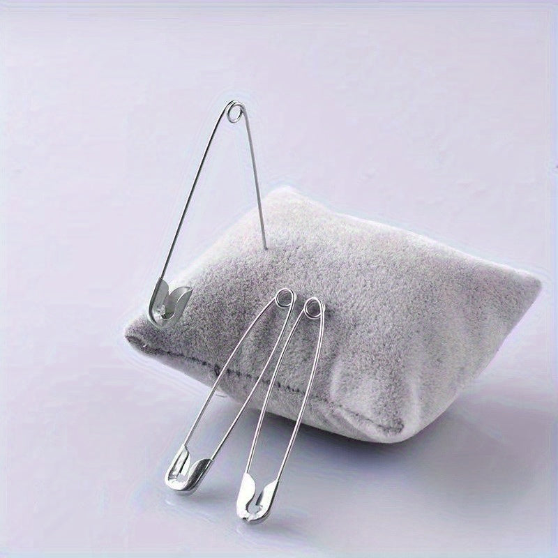 a pack 50 assorted sizes safety pins galvanized metal