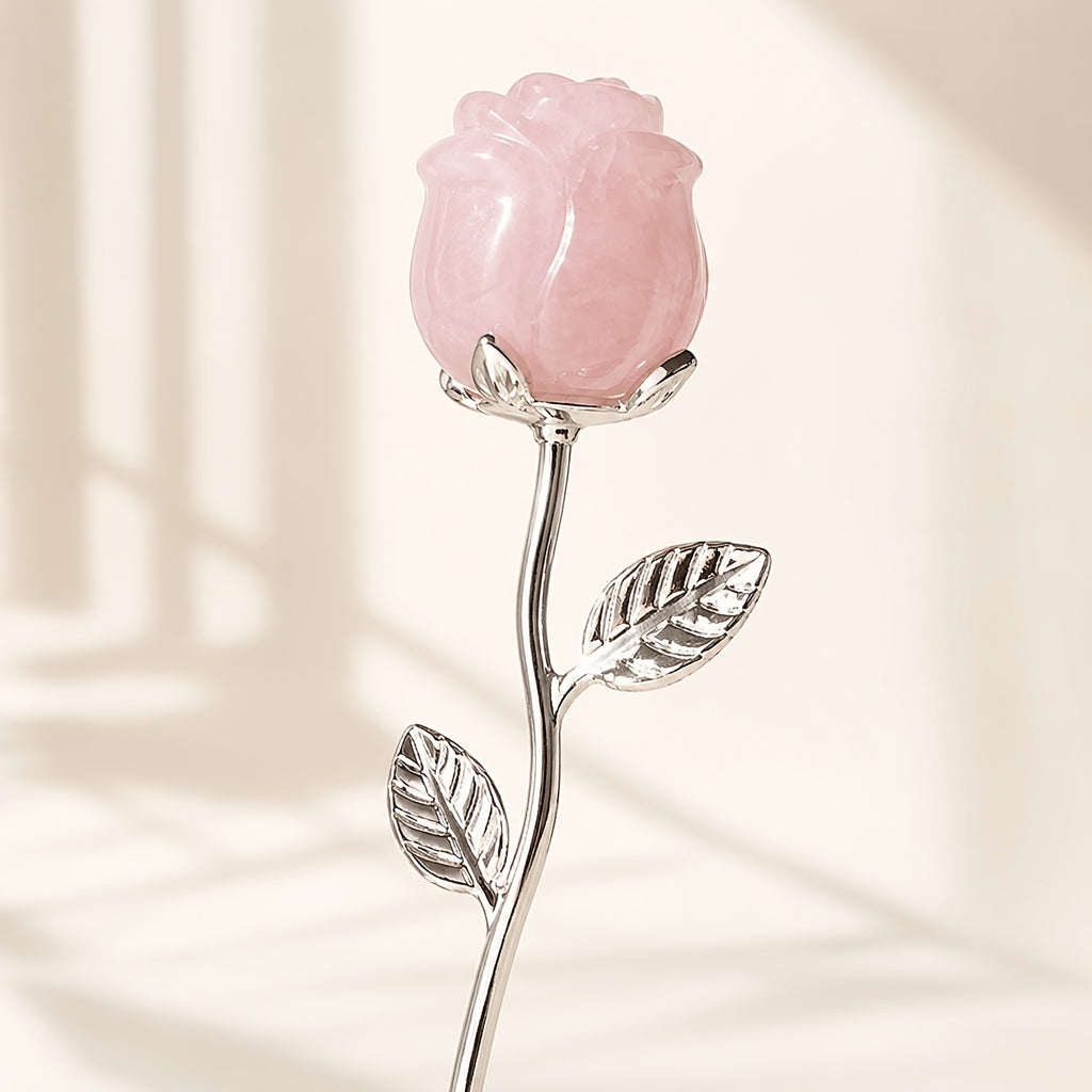 10pcs large crystal rose sculpture decorations exquisite