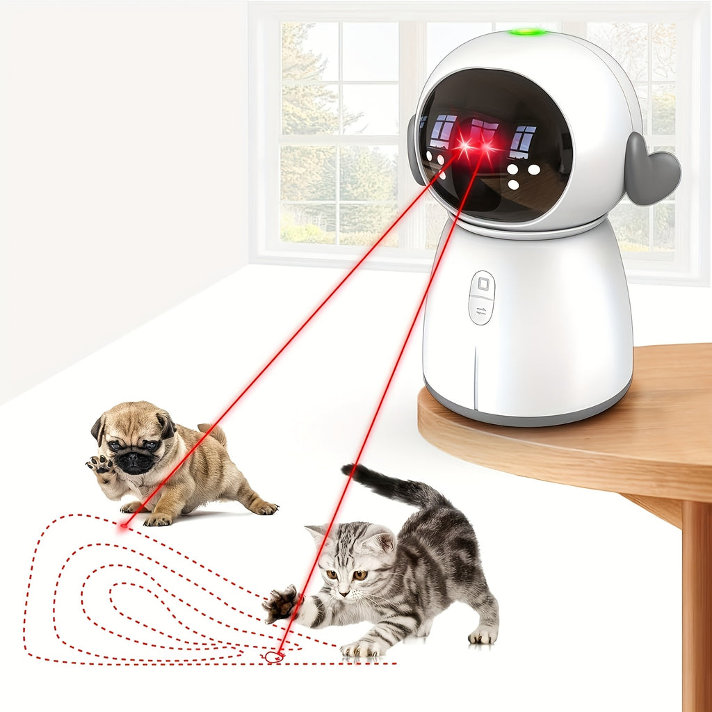 indoor cat laser toy rechargeable interactive cat toy dual