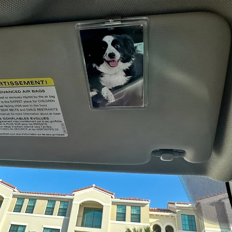 1pc car sun visor photo pp material vehicle sun visor image