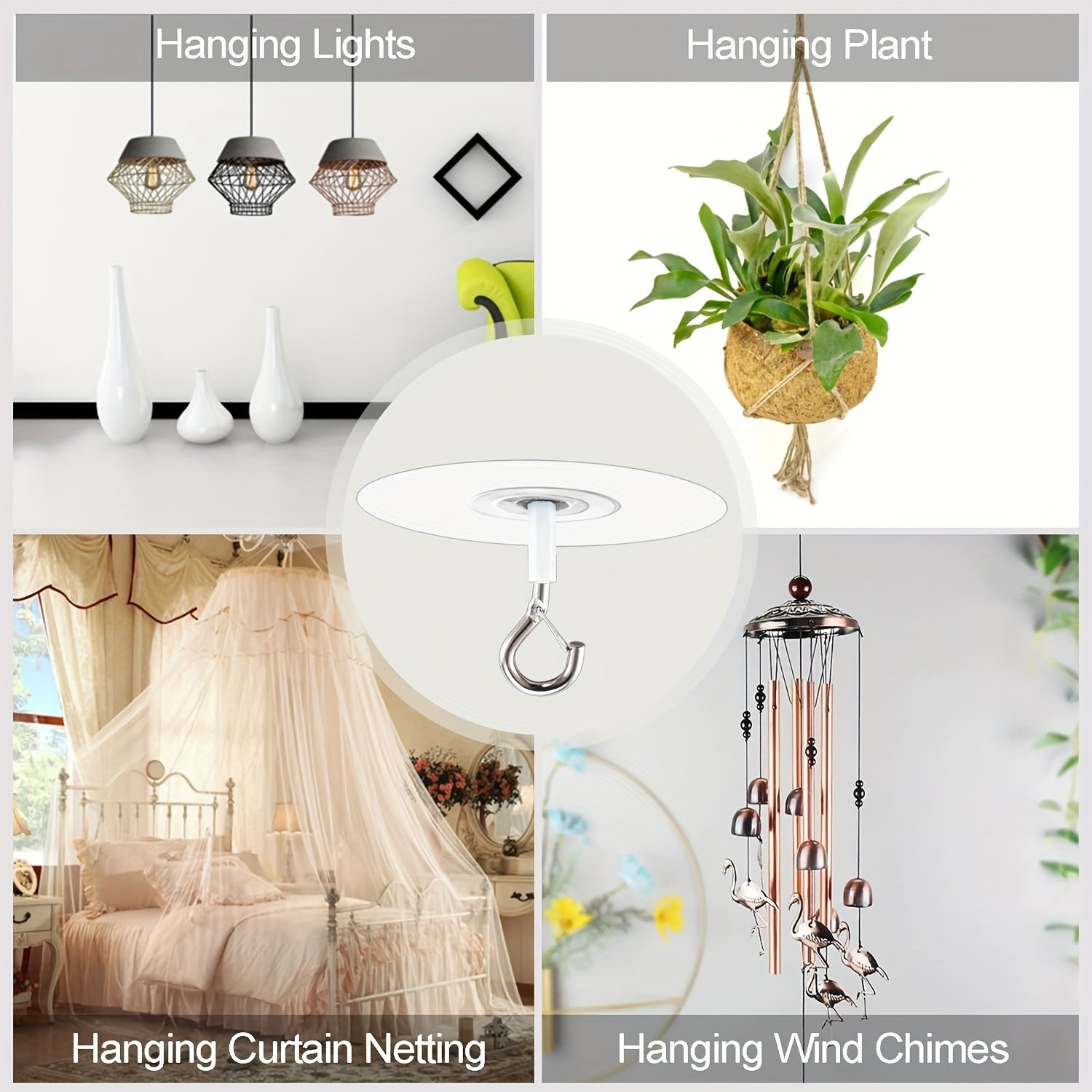non   bonded ceiling hooks hanging lamp plants used