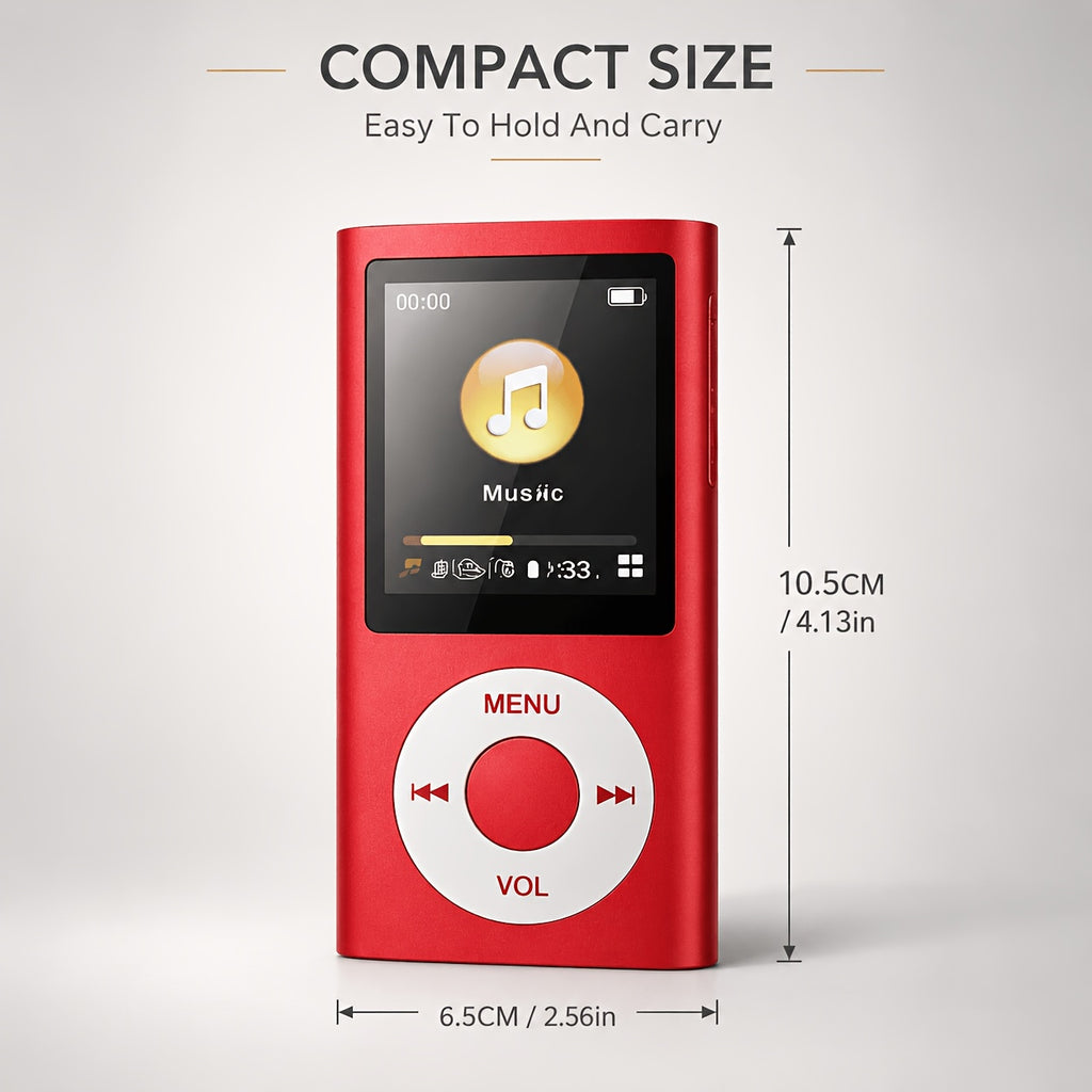 portable mp3 player stylish   a 1 8 inch lcd screen