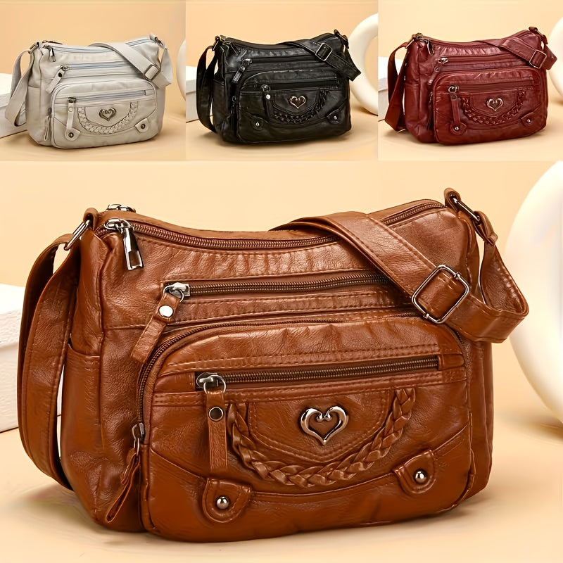multi compartment tote bag soft texture stylish
