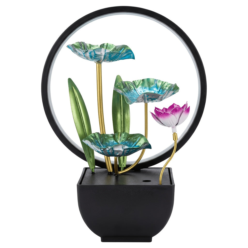 indoor led table fountain waterfall fountain table decor