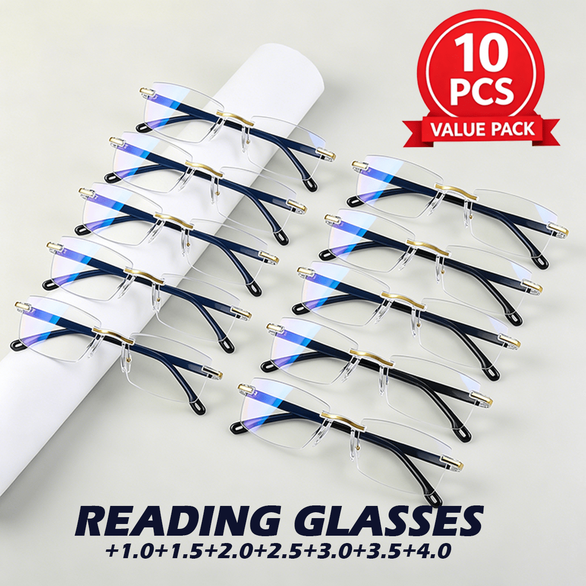 value 10pcs set   glasses luxury diamond cut