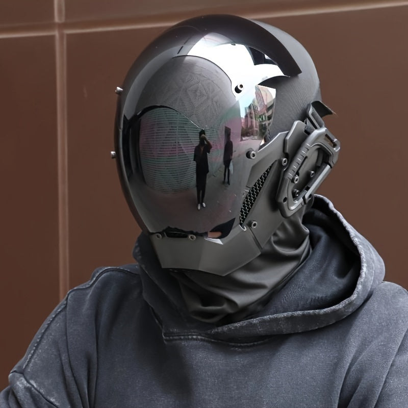 futuristic cyberpunk mask   costume additions