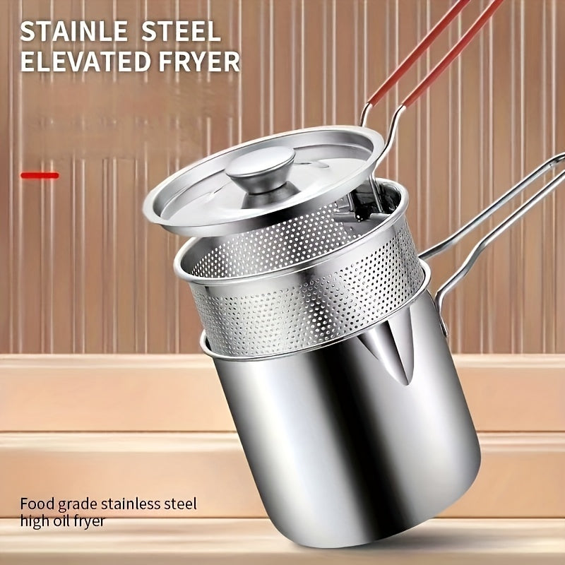 1set 3pcs stainless steel   fryer basket deep fryer