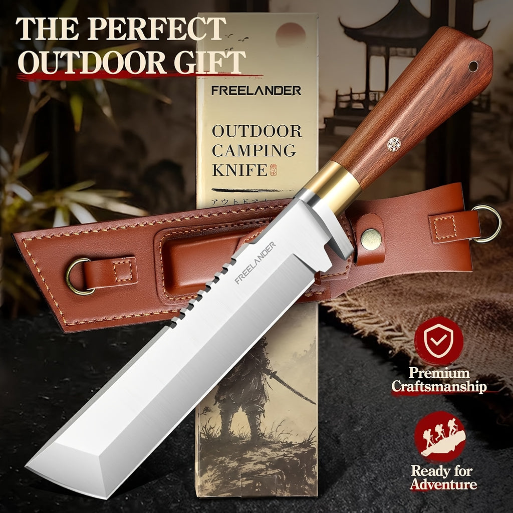 heavy duty full tang   machete cutting trees