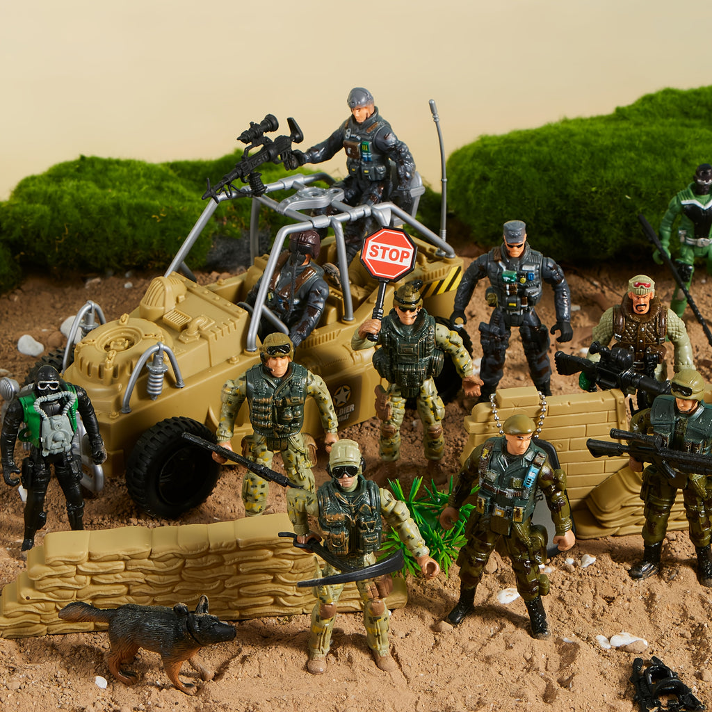 16pcs   men playset 12 realistic     men action