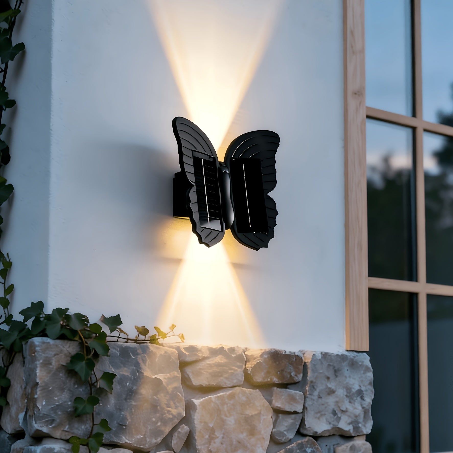 shaped outdoor solar wall light waterproof