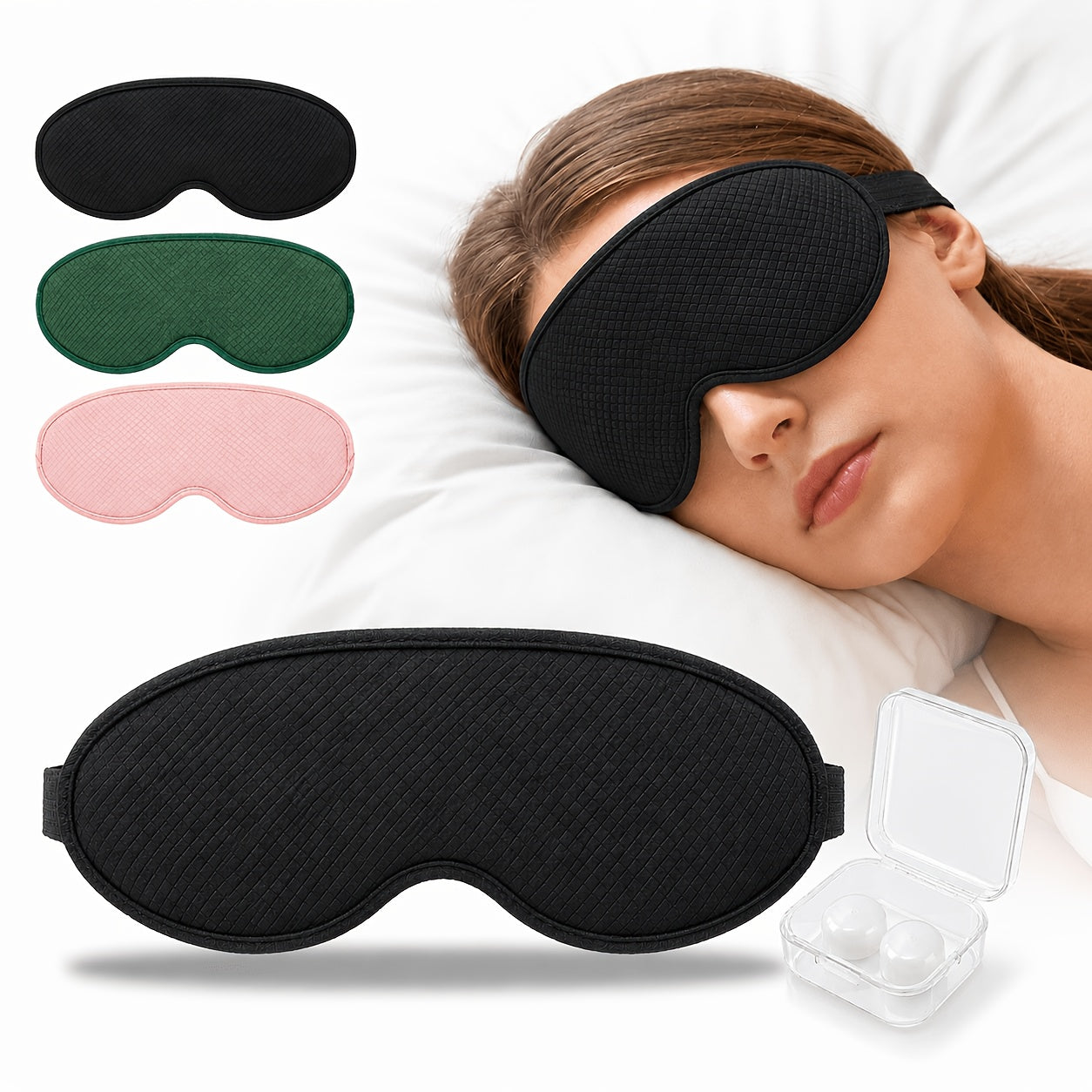 3pcs   eye mask set   contoured design