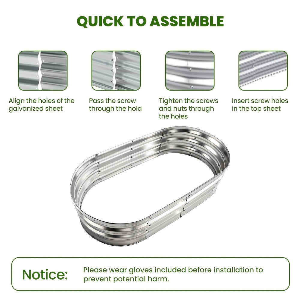 two sets raised garden beds a galvanized coating perfect