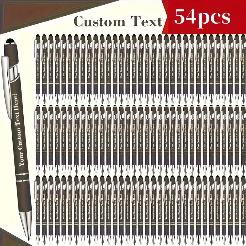 customizable engraved ballpoint pen set 18 mixed colors