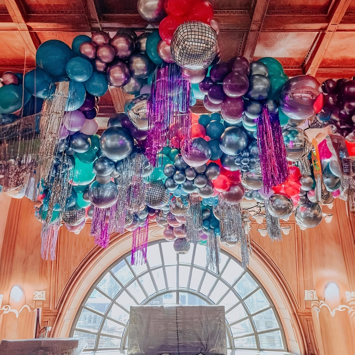 146  balloon garland arch kit disco ball balloons