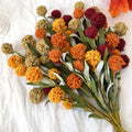 5pcs handmade style artificial flower stems realistic
