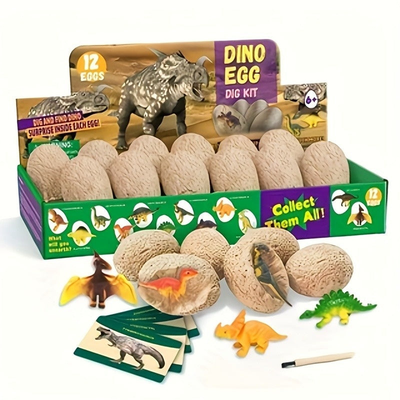12pcs dinosaur egg set   mental development enhances