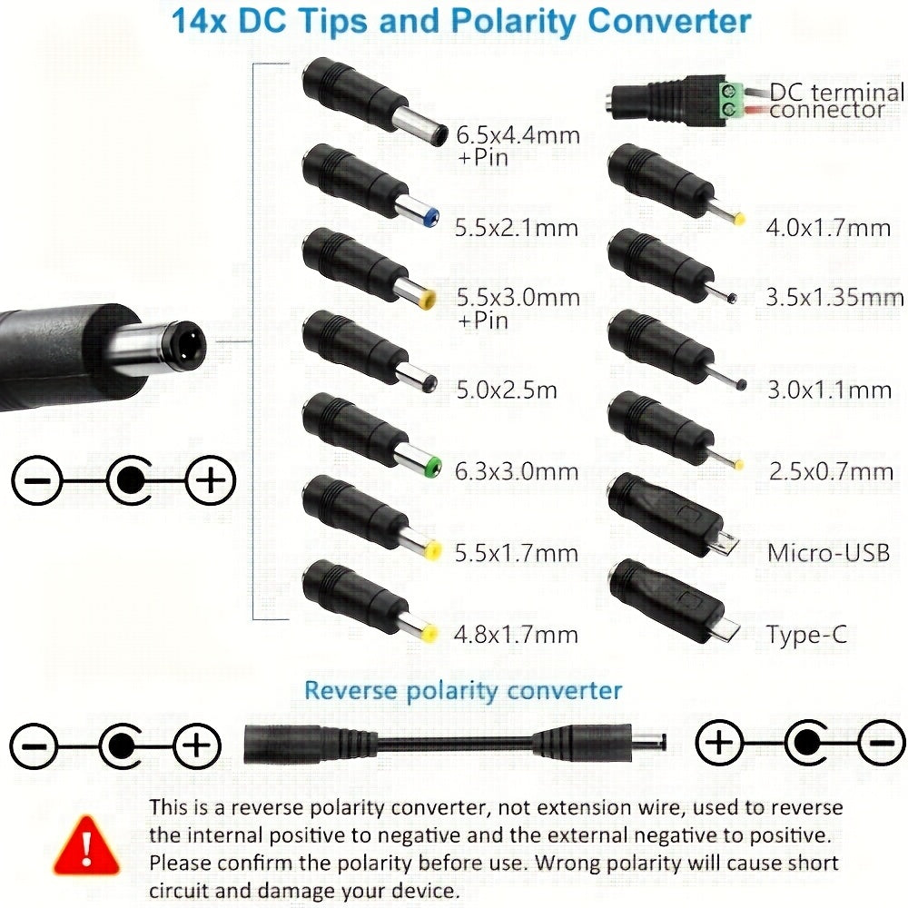 36w ac adapter universal power supply adapter   3v 12v