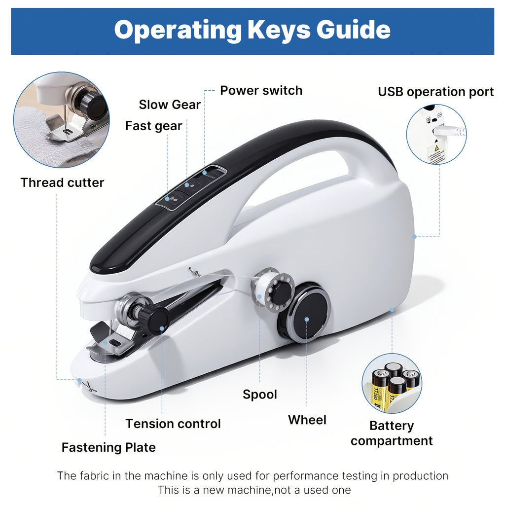 portable handheld sewing machine   fast precision