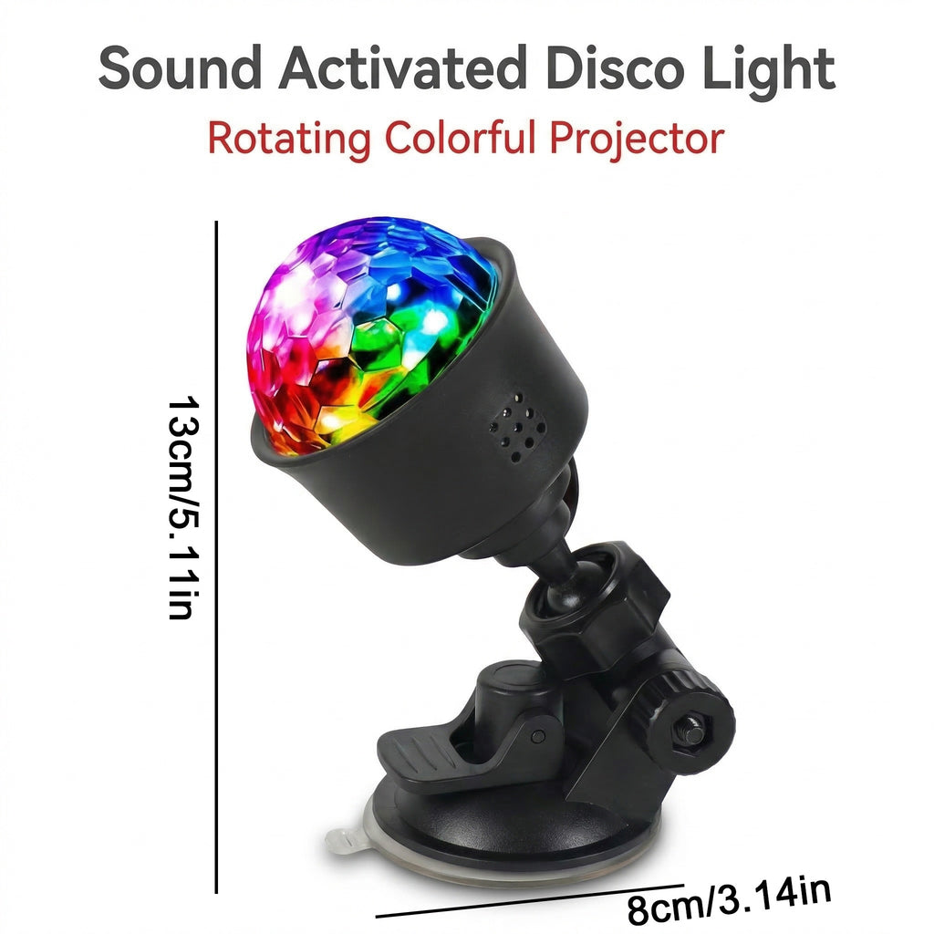 5 7pcs rgb rotating led dance lights usb plug in disco ball