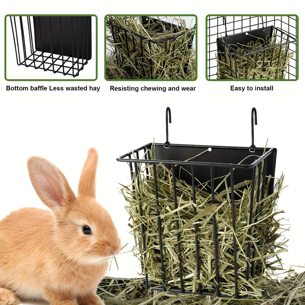 1pc rabbit hay feeder rabbit supplies accessories metal