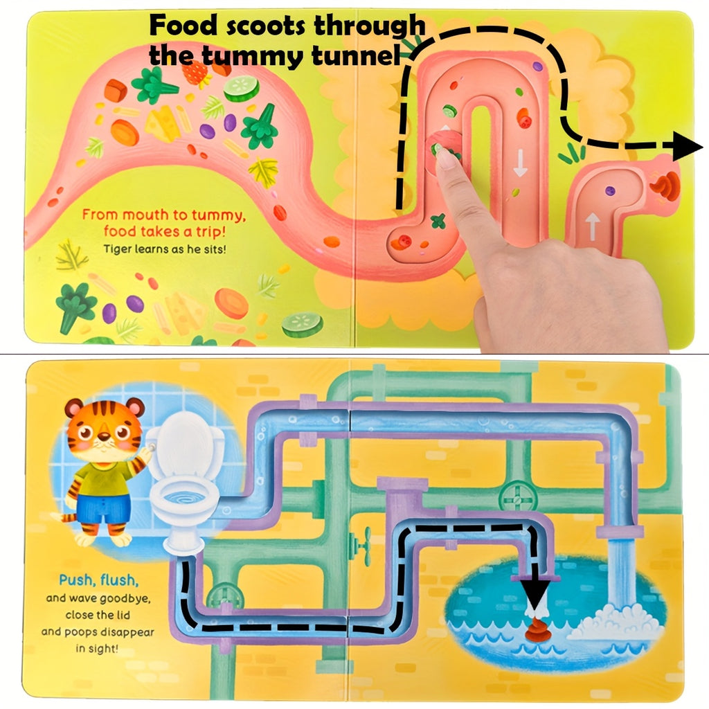 tigers potty adventure push pull books busy book preschool