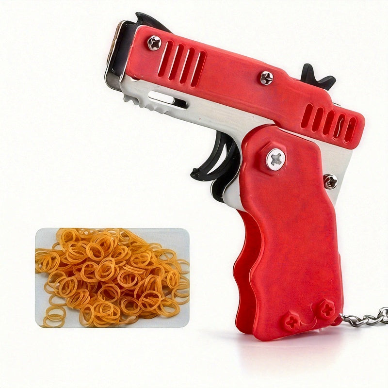band launcher toy set metal foldable   keychain home