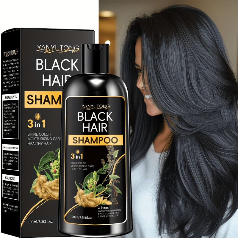 100ml hair dye shampoo natural plant based pigments scalp