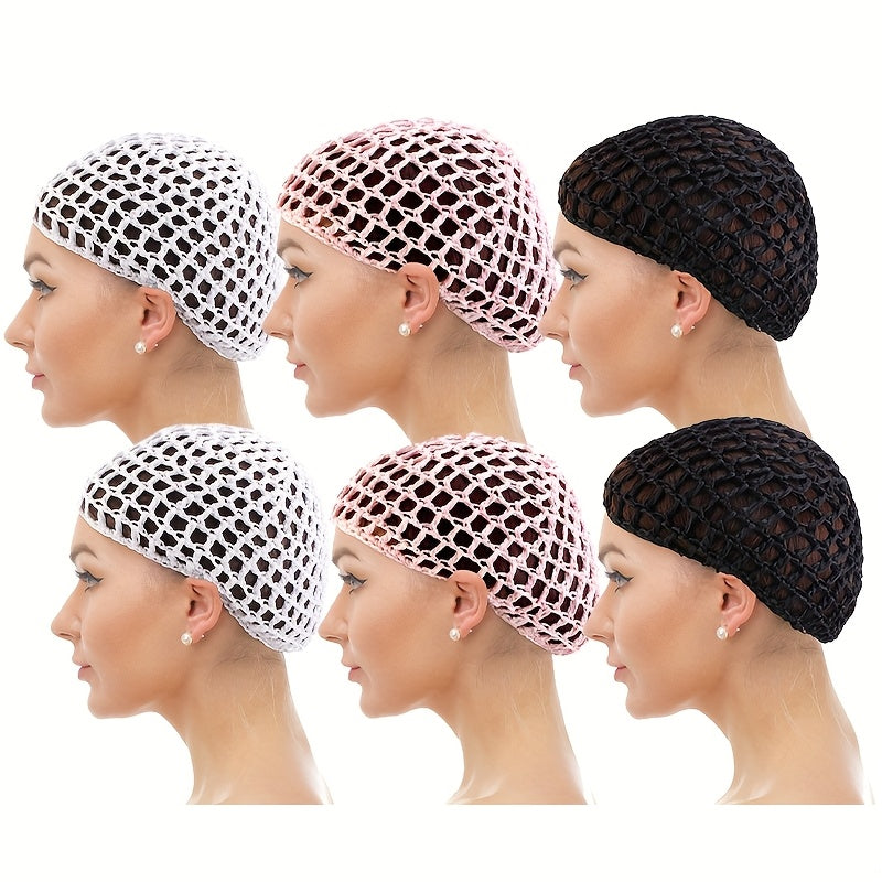 6pcs set womens hand crochet hair   cover sleeping