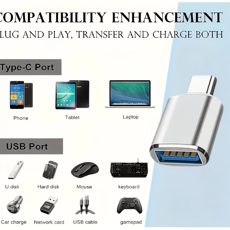 10pcs usb adapter set type c usb a otg converter usb type c