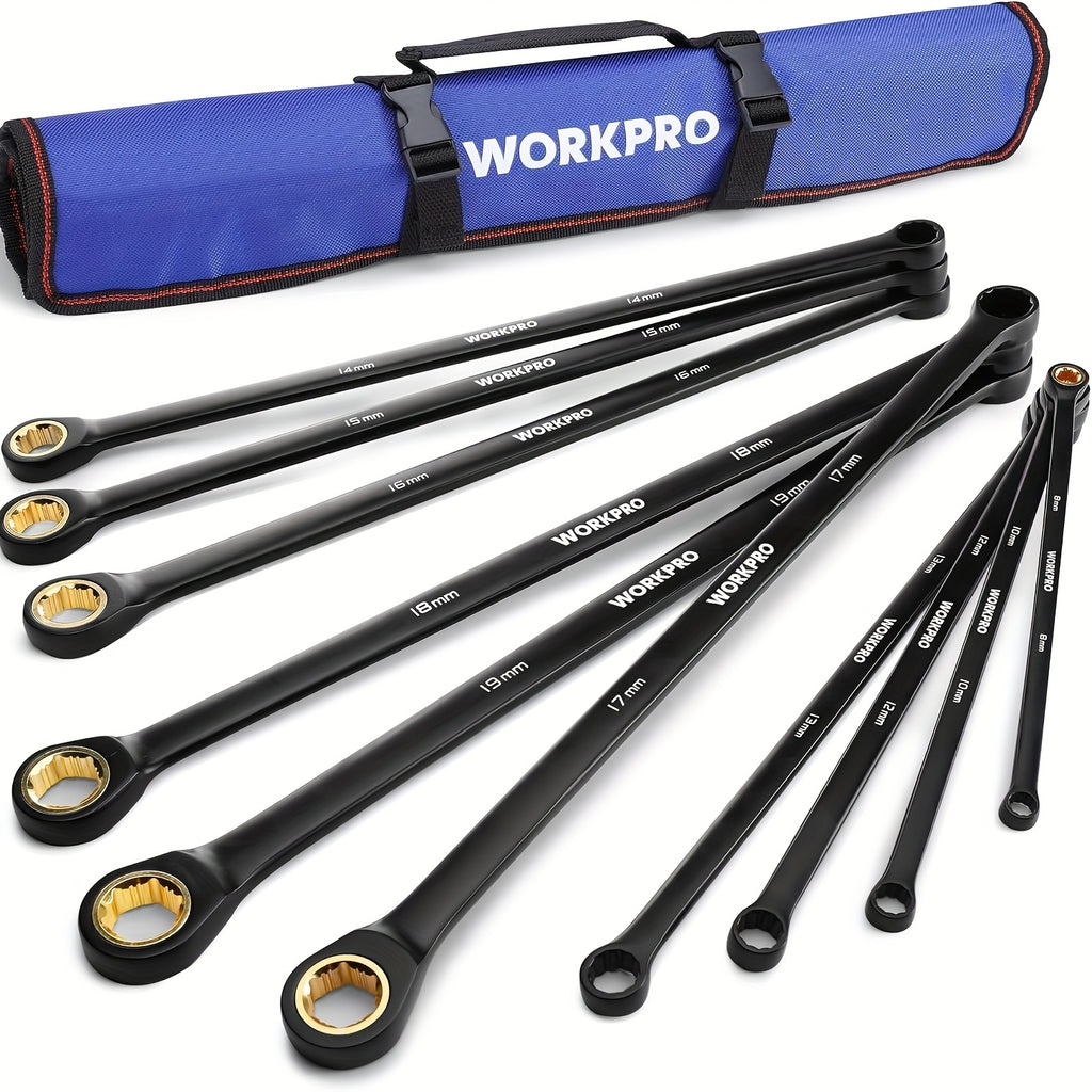 extra long ratcheting wrench set 10pcs anti slip