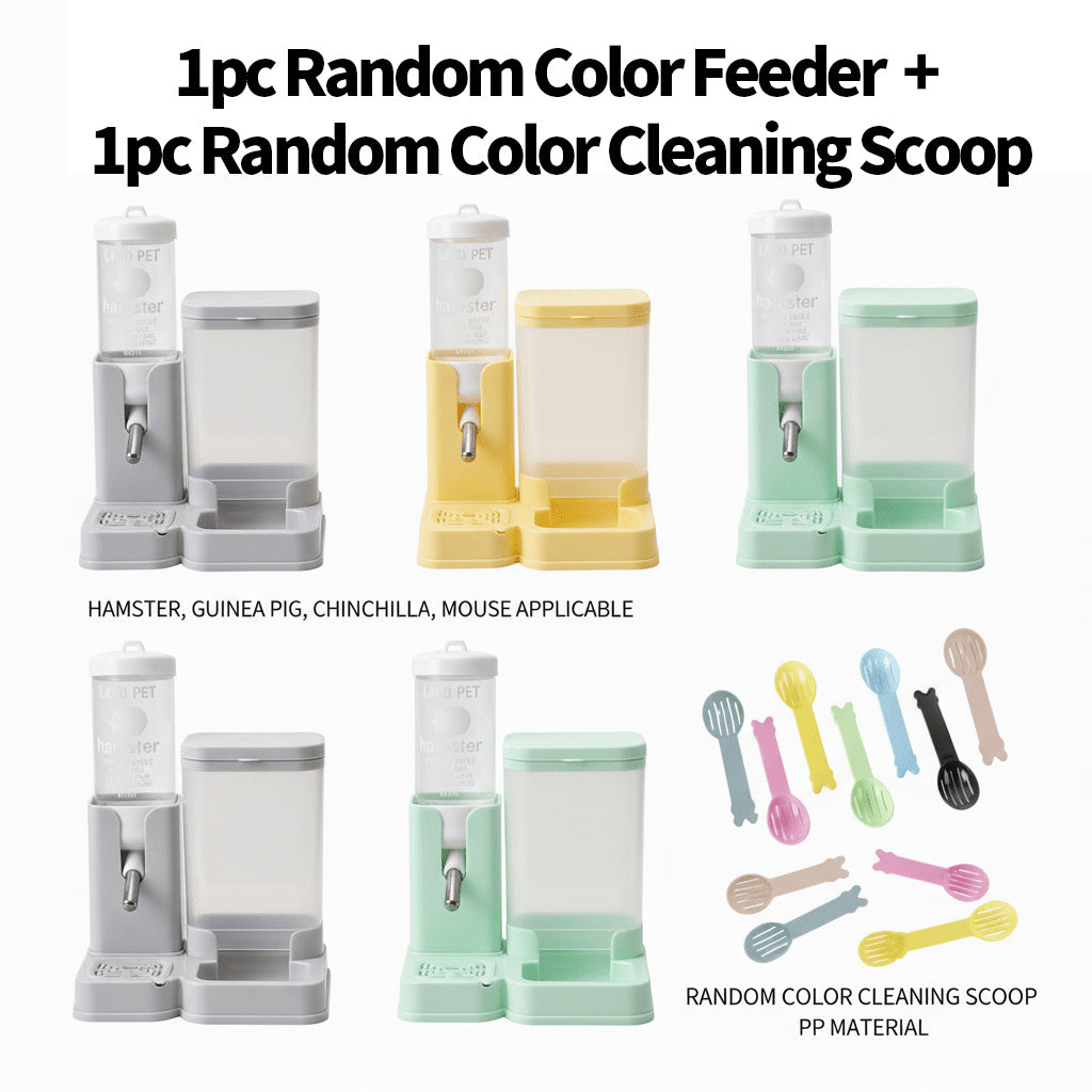 2pcs random   1pc small pet feeder water bowl 1pc