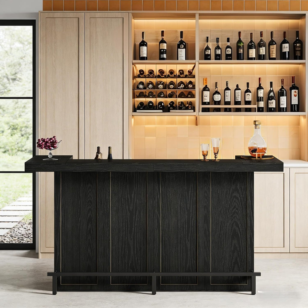 70   large bar table 4 tier storage home bar wine