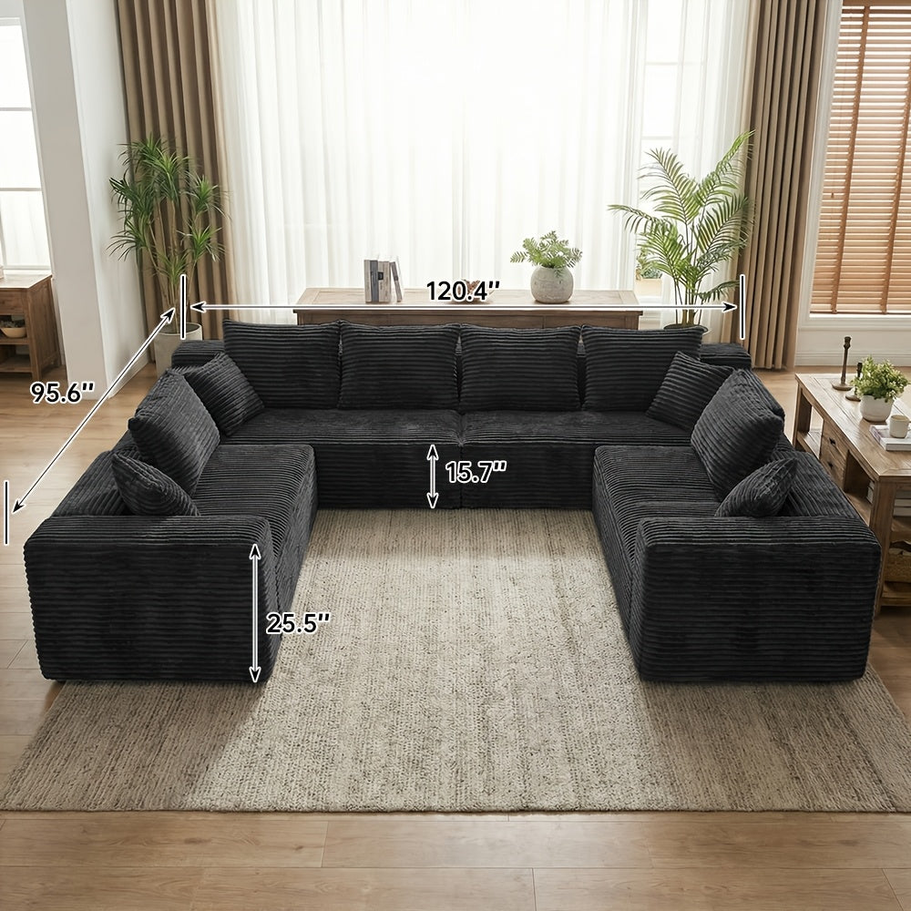 210 inch large u shaped modular sectional sofa suitable