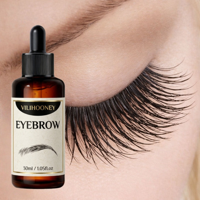 castor oil eyelash serum natural thickening curling formula