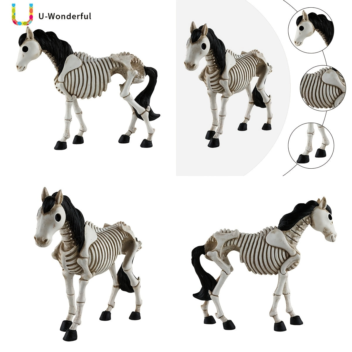 unique halloween party gift featuring a skeleton horse