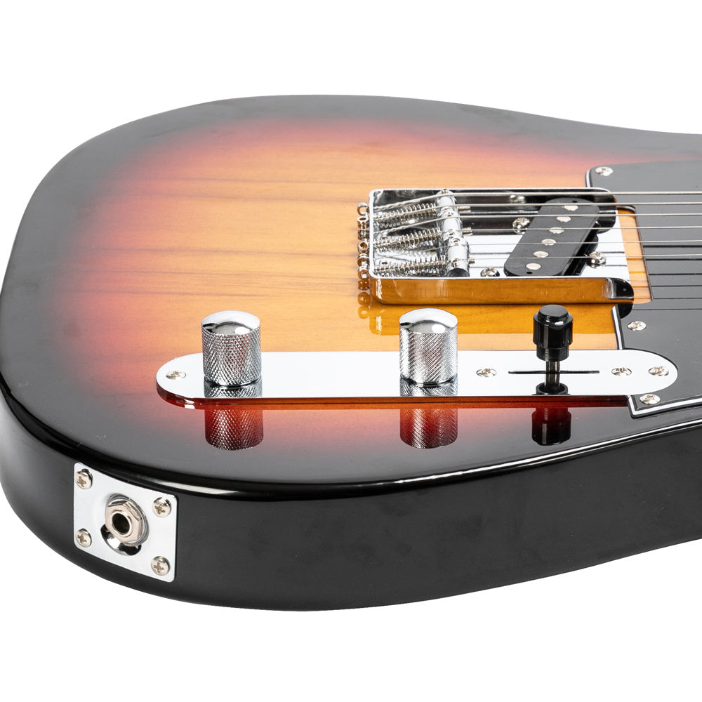 maple fingerboard dtl electric guitar   pickup sunset color