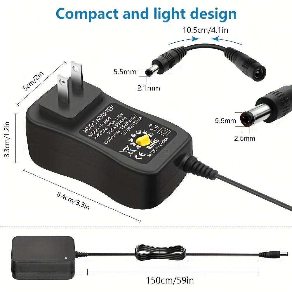 36w ac adapter universal power supply adapter   3v 12v