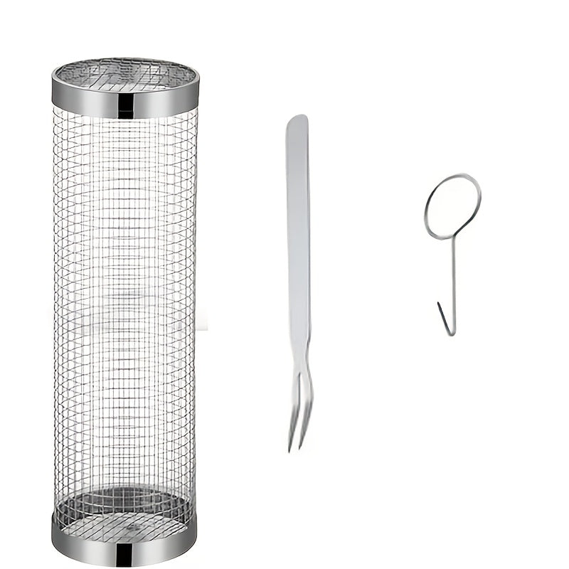 3pcs portable stainless steel bbq grill set stainless steel