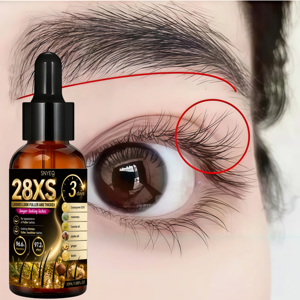 28x   lash serum one month results eyelash eyebrow