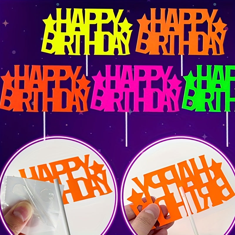 glowing glow ball cake toppers set   play cake