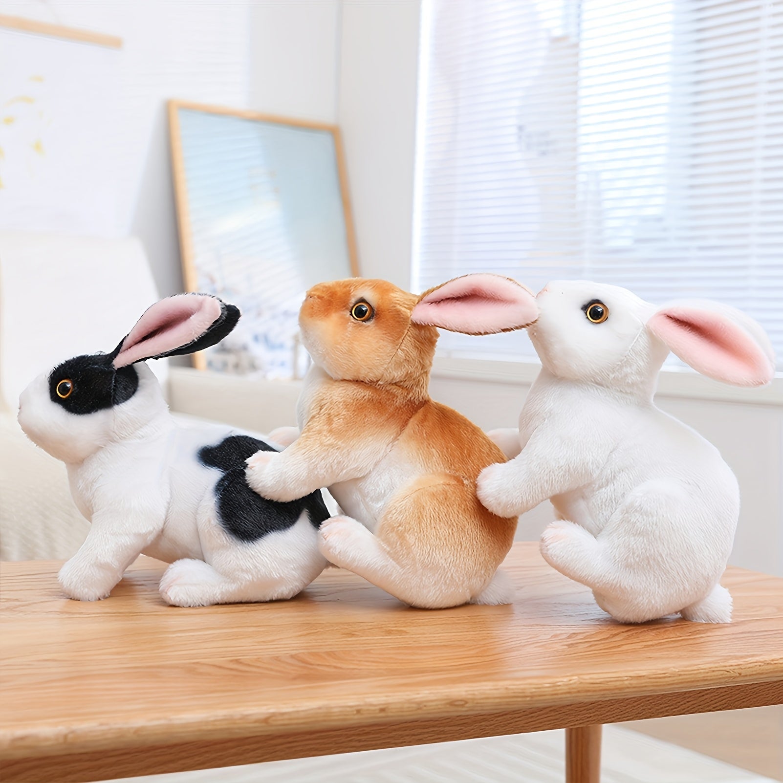 1pc cute simulation rabbit plush toy soft rabbit stuffed