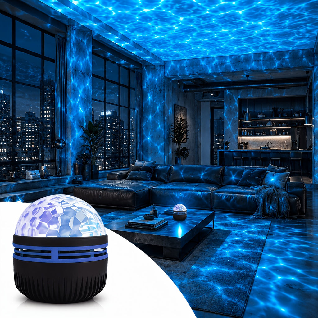 16 color adjustable starry sky projection wave night light