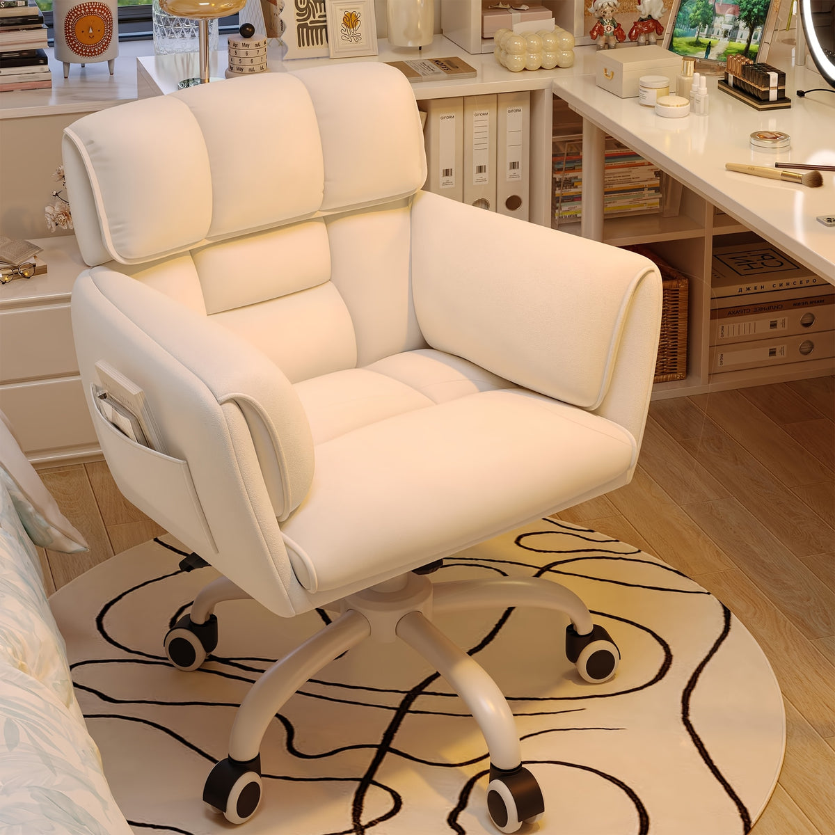 vanity chair   material   back modern